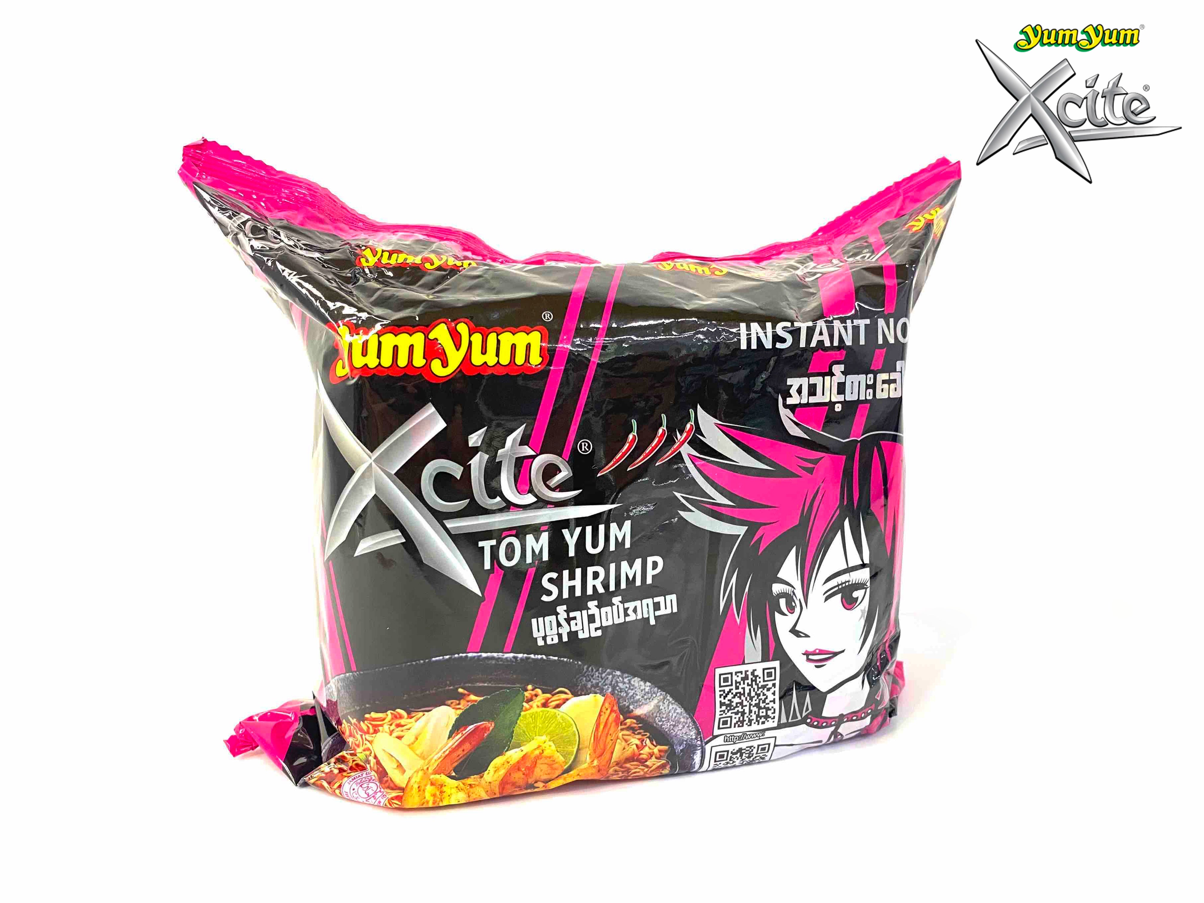 YumYum - Tom Yum Shrimp Flavor Instant Noodle Soup (70g) x 5 Bags