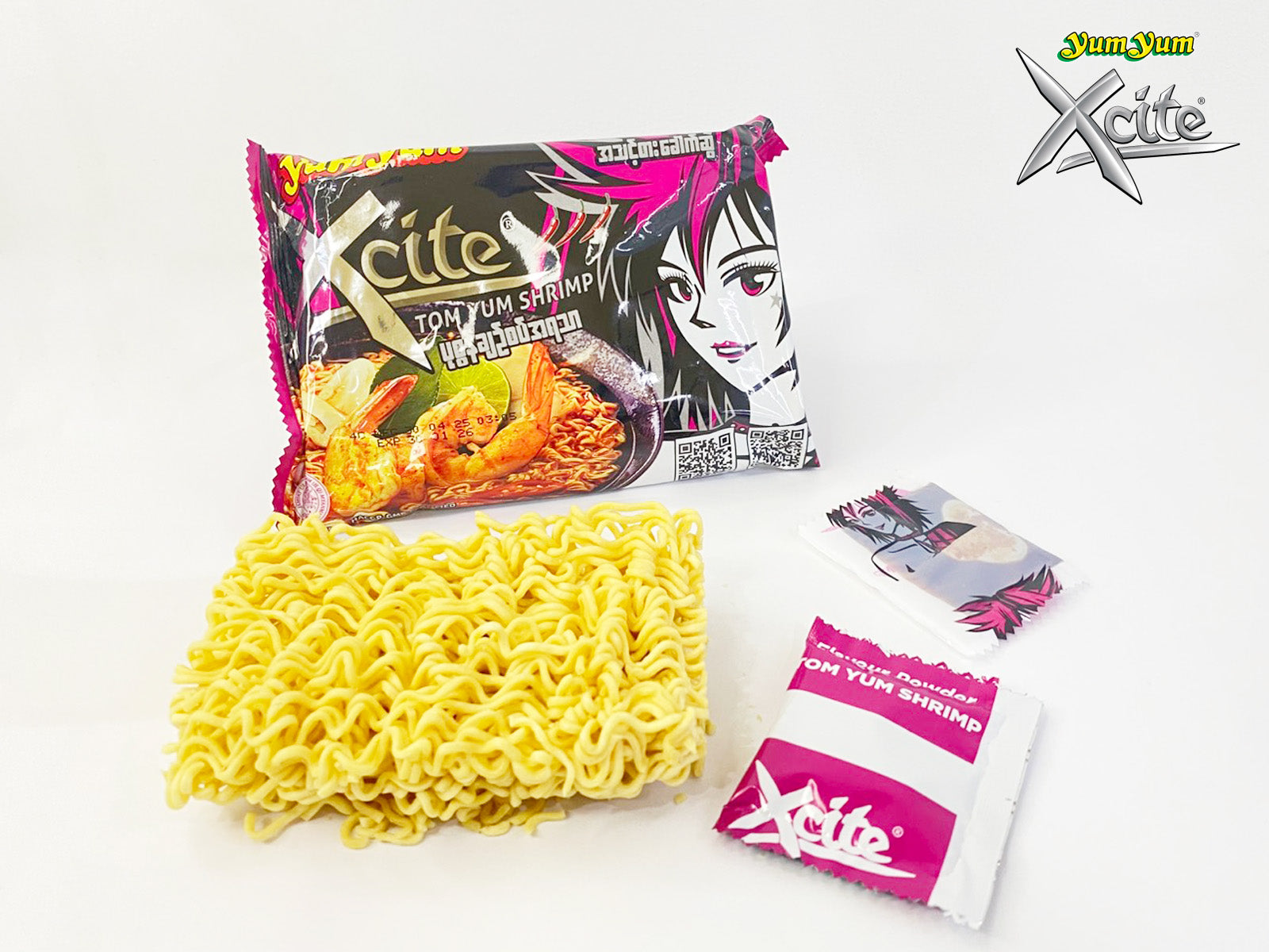 YumYum - Tom Yum Shrimp Flavor Instant Noodle Soup (70g) x 5 Bags